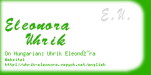 eleonora uhrik business card